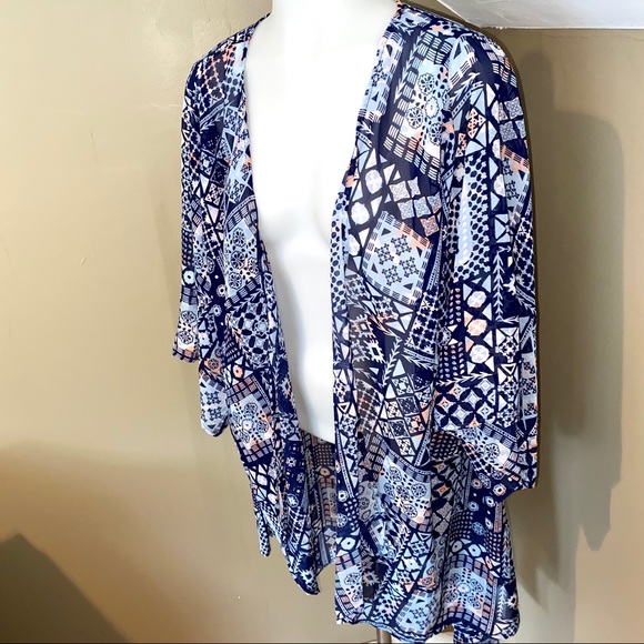 New Mudd Juniors Chiffon Kimono SZ M - Picture 4 of 6